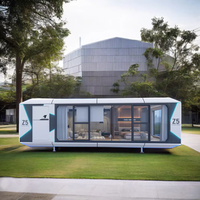 Maison Capsule en Conteneur pour Zone Scénique, Durable, Étanche, Préfabriquée, Design Moderne