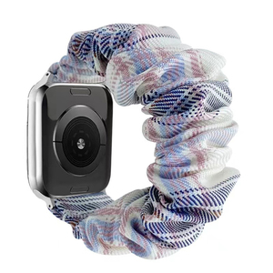 Cinturino elastico Scrunchie in tessuto stampato modello moda per cinturino di ricambio <span class=keywords><strong>Apple</strong></span> <span class=keywords><strong>Watch</strong></span> 38mm 40mm 42mm <span class=keywords><strong>44mm</strong></span> - Product Image 1