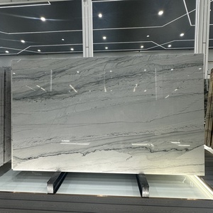 KHÁCH SẠN hiện đại phòng khách cắt kích thước lớn tấm đánh bóng không thấm nước thân thiện với môi bền Calcite Brazil Trắng Carrara tường - Product Image 2