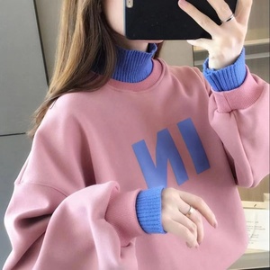 Nueva Marca de Moda, Sudadera Unisex con Cuello Redondo, Otoño, Color Sólido, Bordado, Estampado de Letras en 3D, Estilo Hip Hop, Holgada, Simple - Product Image 5