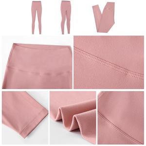 Vendita calda Lady Multi Colors Classic No Front Seam Yoga Pants <span class=keywords><strong>donna</strong></span> burroso Soft Running Gym Leggings <span class=keywords><strong>pantaloni</strong></span> da Yoga a vita alta <span class=keywords><strong>donna</strong></span> - Product Image 3