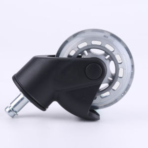 Heavy <span class=keywords><strong>Duty</strong></span> 50kg Transparente Poliuretano Ball Bearing 3 polegadas Swivel Brake Office Chair Castor Roda Pequena Cozinha Estilo Caster - Product Image 6