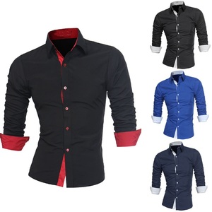 <span class=keywords><strong>Chemise</strong></span> habillée de haute qualité pour <span class=keywords><strong>homme</strong></span>, marque, manches longues, coupe ajustée, col montant, respirante, noire - Taille <span class=keywords><strong>4XL</strong></span> - Product Image 1
