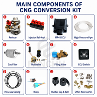 Kits de conversion CNG GNV 4 cylindres pour voitures, système de 5e génération, kits d'injection séquentielle, injection directe de gaz CNG dans le cylindre