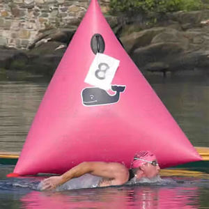 Boya inflable flotante de agua con logotipo personalizado para marcadores de carreras de agua - Product Image 3