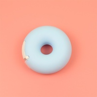 Coupe-ruban et support créatifs en plastique en forme de donut, papeterie coréenne invisible et portable pour les étudiants, idéal pour les travaux manuels sans risque pour les mains