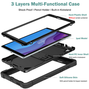Étui de protection hybride robuste en silicone pour <span class=keywords><strong>tablette</strong></span> <span class=keywords><strong>Lenovo</strong></span> Tab M10 HD 2e génération <span class=keywords><strong>TB</strong></span>-<span class=keywords><strong>X306F</strong></span> X306X – Vente en gros - Product Image 3