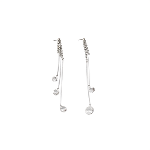 Pendientes de Cristal de Acero Inoxidable 316L con Baño de Oro PVD, Largos y Colgantes con Piedras Transparentes para Mujer, Joyería de Moda - Product Image 2