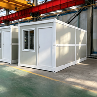 Maison conteneur pliable de 20 pieds, préfabriquée, modulaire, en acier, mobile, portable, à installation rapide, isolée, pour le camping
