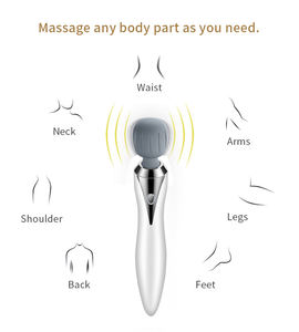 ที่กําหนดเองกันน้ํามินิการสั่นสะเทือนนวดมือถือที่มีประสิทธิภาพการสั่นสะเทือนไม้กายสิทธิ์นวดกลับ - Product Image 4