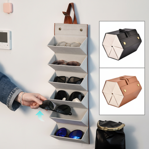 Custodia e borsa per occhiali da sole pieghevole da 6 pezzi - Product Image 1