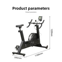Vélo de spinning commercial en acier à résistance à air, machine d'entraînement cardio pour le bas du corps et les jambes, capacité 450 lb, fitness