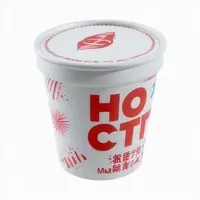 Gobelets carrés en papier pour glace, emballage pour glace à vendre, pour desserts, machine à gaufres, machine à crocs, bol en papier pour gaufres
