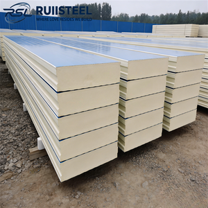 Panneaux sandwich en mousse PU isolante thermiquement pour l'extérieur et l'intérieur, revêtement mural en polyuréthane et métal - Product Image 3