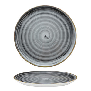 Plato para Pizza Saturnia Napoli Negro con Impresión Digital Circus de 31 cm, Suministros para Restaurantes, Vajilla para Catering, Venta al por Mayor - Product Image 1