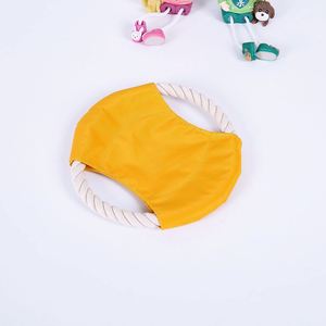 Juguete Masticable Interactivo para Perros con Logotipo Personalizado, Resistente a Mordidas, Juguete de Entrenamiento, Juguete de Cuerda de Algodón, Disco Volador para Cachorros - Product Image 3