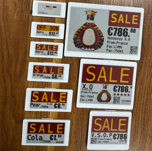 High Resolution Esl Digital Price Tag 1.54 /2.13/2.6 /2.9 /3.5/4.2 /5.8 /7.5 /10.2 Inch Electronic Shelf Label For Supermarket - Product Image 1