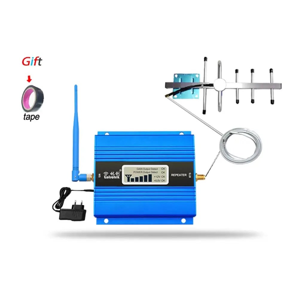 2G Set Completo di GSM 900 mhz Mobile Del Segnale Del Ripetitore Display LCD GSM 900 meglio chiamare Delle Cellule Del Telefono Cellulare Ripetitore amplificatore + Antenna