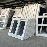 Ventanas Corredizas Europeas Modernas de Vinilo, Doble Vidrio, Ahorro de Energía, Insonorizadas, Resistentes al Viento, para Sótano, Exterior, con Certificación Energy Star