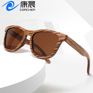 แว่นกันแดดไม้ Conchen รุ่น W3052 เลนส์โพลาไรซ์ TAC ป้องกันรังสียูวี 400 สำหรับทุกเพศ เหมาะสำหรับตกปลา ท่องเที่ยว และแฟชั่น - Product Image 2