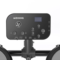 Kit de batterie électronique silencieuse avec peaux en mesh pour studio à domicile