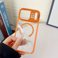 Coque de téléphone mate avec support d'appareil photo pour iPhone 17 Pro Max, compatible avec la charge sans fil, pour iPhone 17, 16, 15, 14, 13, 12