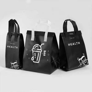 Customized Portable Non Woven Insulated Lunch <b>Bag</b> Reusable Waterproof Foldable Thermal Cooler <b>Bag</b> for Picnic - Product Image 1