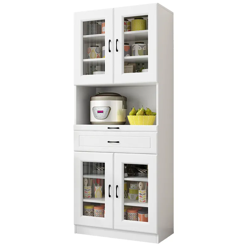 Armoire à vin moderne et simple, une pièce haute armoire à vin blanche minimaliste italienne armoire latérale de salon