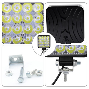 Mini Lámpara <span class=keywords><strong>de</strong></span> Trabajo <span class=keywords><strong>LED</strong></span> <span class=keywords><strong>de</strong></span> 48 W, 3 Pulgadas, IP67, Impermeable, 4000 Lúmenes, Aluminio, Reparación <span class=keywords><strong>de</strong></span> Automóviles, Foco para Vehículos Todoterreno, para Automóviles - Product Image 5