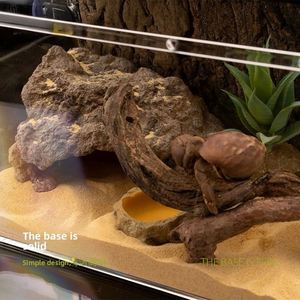 Terrario de Resina Duradera de Alta Calidad, Ecológico, para Reptiles y Anfibios, Plataforma de Descanso con Aspecto de Roca Natural para Serpientes y Lagartos - Product Image 3