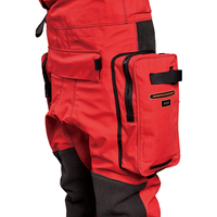 Combinaison de sauvetage aquatique légère et ergonomique avec protection intégrale du corps, poitrine renforcée en Kevlar et protection des genoux, pour la pêche à sec et le sauvetage frontal en eau.