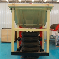 Séparateur gravimétrique à tambour rotatif 50 T/h, installation mobile de lavage d'or alluvial avec longue durée de vie pour l'extraction aurifère