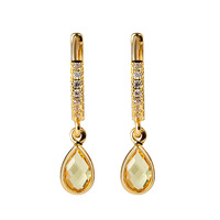 Goldene Tropfen-Ohrringe mit 12 Monatssteinen in verschiedenen Farben – Geschenk für frischgebackene Mütter, Babyparty, Geburtsstein-Schmuck, Geburtsstein-Ohrringe