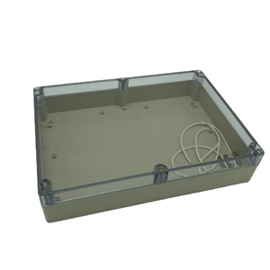 DE258-1 plastic waterproof enclosure control box for electronic Hinged Electrical Gratury Junction Box with Mounting plate