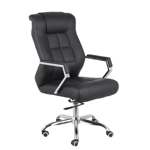 Chaise de direction en cuir de luxe à dossier haut, ergonomique, pivotante, avec appuie-tête réglable pour les dirigeants et les managers - Product Image 2