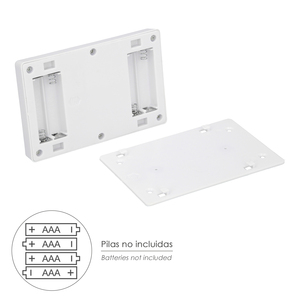 Torcia a LED / Luci da parete/armadio, alimentate a batteria (4 AAA) 250 lumen (montaggio tramite adesivo, magnete o viti) - Product Image 4
