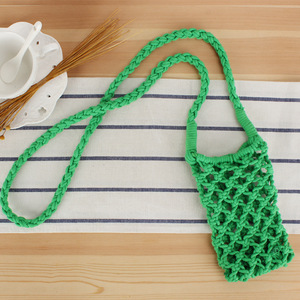 Monedero de teléfono celular tejido de cuerda de algodón lindo de moda para <span class=keywords><strong>todos</strong></span> <span class=keywords><strong>los</strong></span> <span class=keywords><strong>modelos</strong></span> de <span class=keywords><strong>teléfonos</strong></span> niñas bolso de teléfono cruzado para teléfono inteligente - Product Image 6