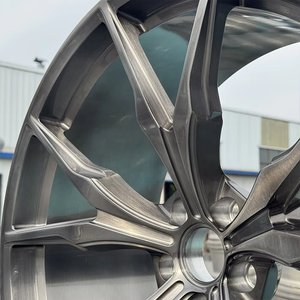 Rines de Aleación de Aluminio Forjado Personalizados de 18*8J 5X112 5X114.3 5X108 5X100 5X120, Diseño Multirradio, Color Gris Cepillado, Cóncavos Profundos para Automóviles - Product Image 4