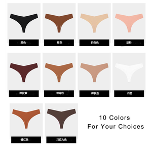 Women's Sexy Hipster Seamless Breathable Underwear Low Waist T Back Slimming Panties <strong>V</strong> <strong>String</strong> <strong>Thongs</strong> Wholesale Everyday Style - Product Image 6