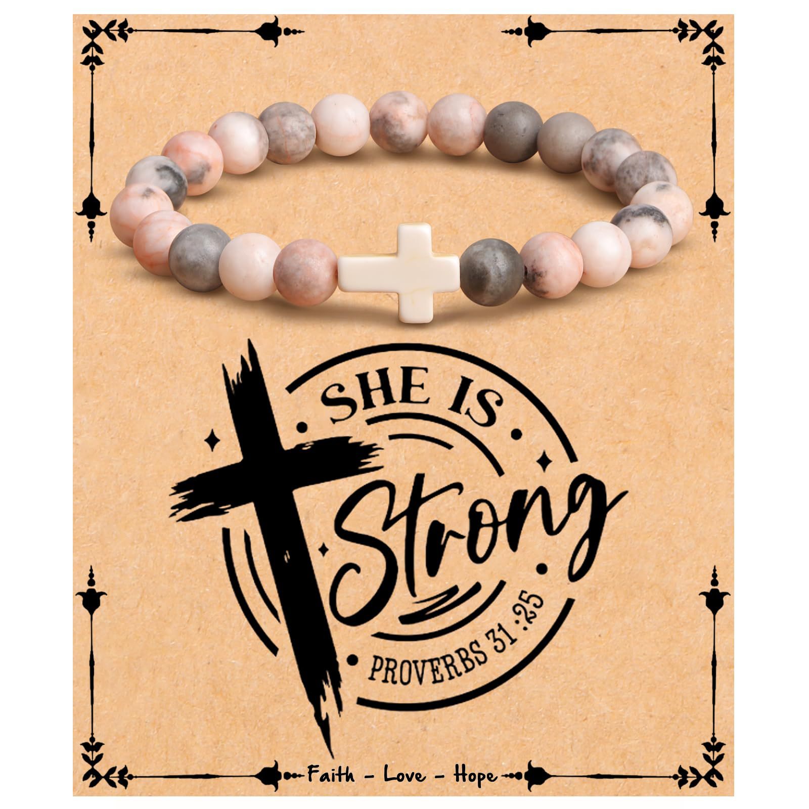Bracelet zèbre rose SHE IS.lieis Card