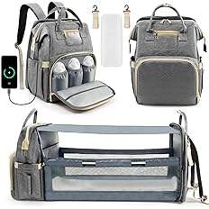 Échantillon gratuit Sac à langer multifonctionnel de haute qualité en similicuir vegan personnalisé Sac à dos pour maman Sac à langer - Product Image 4