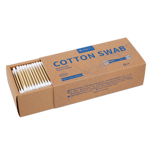 Cotons-tiges originaux Q Tips 500 pièces/boîte, bâtonnets en bambou, cotons-tiges avec boîte en papier kraft - Product Image 6
