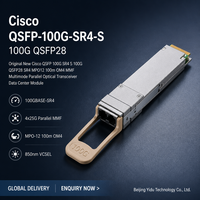 Nouveau module transceiver optique parallèle Cisco QSFP 100G SR4 S MPO12 100m OM4 MMF Multimode SAN avec garantie d'un an