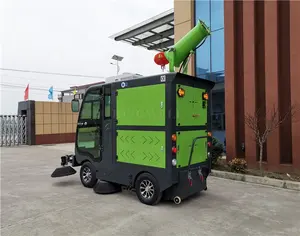 Street Cleaning Machine KINGWELL Street Sweeper High Pressure Water Gun And Sprayer All In 1 Road Floor Cleaning Machine