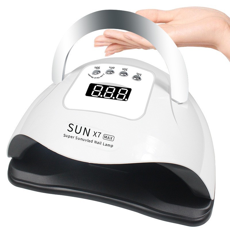 SUN X7 MAX 220W UV LED Nail Lamp 57 Beads Fast Curing Auto Sensor Gel Nail Dryer Portable Manicure Lamp for Salon Wholesale