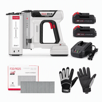 Ensemble de cloueuse sans fil 20V pour bricolage avec moteur sans balais, batterie 2000mAh, capacité de 100 clous, tête en alliage d'aluminium et corps en nylon
