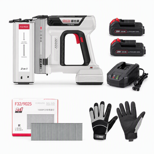 Pistola de Clavos Inalámbrica de 20V con Motor sin Escobillas, Batería de 2000mAh, Capacidad para 100 Piezas, Cabezal de Aleación de Aluminio y Cuerpo de Nylon - Product Image 5