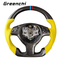 Pour BMW E46 E39 E53 M3 E90 E92 E93 325 318 X5 volant en Fiber de carbone modifié personnalisé et volant en cuir personnalisé