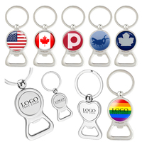 Fabrication OEM Sublimation Acier Inoxydable Métal Logo Porte-clés Ouvre-cartes Forme Porte-clés Bière Décapsuleur Personnalisé