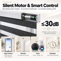 Stores zébrés motorisés intelligents filtrant la lumière, résistants au feu, sur mesure, directement de l'usine pour salon et bureau